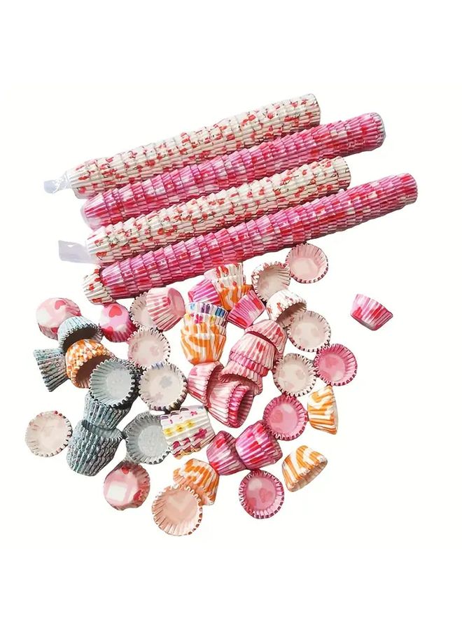 Cartoon Love Cake Liners 250PCS Oil Proof Baking Paper Cupcake Liners - Image 5